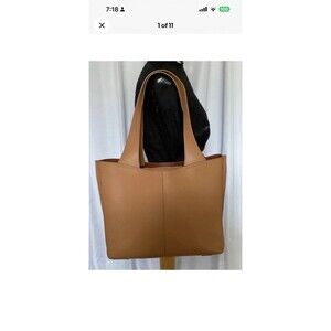 HOBO Vida Medium Tote Micro Pebbled Leather In Biscuit Color Mint Condition
